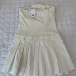 LELE White Pleated Strapless Mini Dress – Size M (NWT!) Size M Photo 1