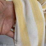 Skylar + Madison Sz S Tunic Top Dress Yellow Vertical Stripe Belted Button Front Photo 6