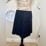 Esprit  Pleated School Girl Look Black & Metallic Thread Skirt Size 9/10 Photo 12