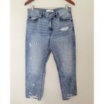 Kancan Medium Wash Ripped Raw Hem Mid Rise Distressed Blue Denim Jeans No Sz Tag Photo 1