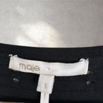 Maje  Ambre Black Laser Cut Out Knit Ribbed Mini Dress Sz 1 US‎ XS Photo 3