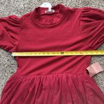 Holiday Red Tier Tulle Party Dress Whimsical Modest Christmas Festive L NWT READ Size L Photo 4