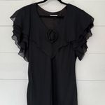 Vintage After Dark Women’s L Tiered Ruffle Whimsigoth Goth Dark Romantic Dress Black Size L Photo 0