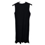 Eileen Fisher Stretch Jersey Knit Tank Midi Dress Crewneck Lagenlook Black XL Photo 3