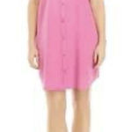Wonderly  Women's Short Cap Sleeve Shirtdress Hamilton Pink Button Down S Photo 0