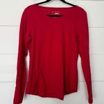 Sonoma  Women’s Medium Red Everyday Tee Longsleeve Photo 0