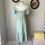 ASTR Sage green milkmaid dress - Photo 4