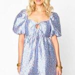 NWT BUDDYLOVE Spotted Cheetah Asher Mini Dress blue pink XS Photo 0