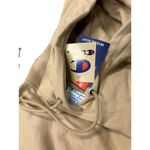 Champion ‎ Unisex Beige Pullover Hoodie xs Embroidered Logo Kangaroo Pocket Photo 1