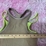 Free People Movement Ribbed Crop Tank Top Racerback Olive Green Neon Workout XS Photo 4