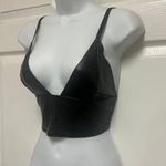 UNBRANDED Black PU Leather Bralette Size L Photo 2