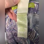 Sigrid Olsen  Purple and White Leaf Print Pants SIZE‎ 8 Photo 8