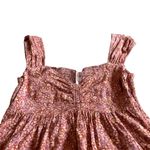 Free People  Tabitha Floral Print Mini Dress Sleeveless Tiered Lace Trim Small Photo 2