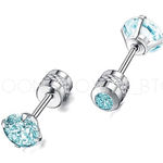 Aqua Blue CZ Double Photo 0