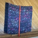 Geometric Print Rectangular Scarf Purple Blue Black OS Photo 3