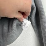 Brandy Melville  Cropped Ribbed Long‎ Sleeve Knit Top Gray Photo 4