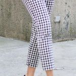 Talbots Vintage Black White Gingham Pants Photo 6