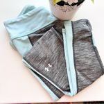 Under Armour  Gray and Blue Workout Leggings Photo 2