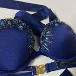 Victoria's Secret Victoria Secret Swim Bikini Set 32B Embellished Bombshell Push Up Adds RARE Photo 5