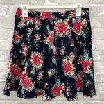 Lush Clothing Lush Black Floral Mini Skirt Photo 2