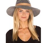 Michael Stars NWT  Midnight Ride Wide Brim Hat in Heather Galvanized Photo 0