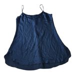 VTG Y2K Elegant Navy Blue Women's mini Slipdress night L Size L Photo 4