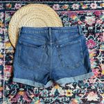 Old Navy  High Rise OG Straight Cuffed Jean Shorts Size 12 Womens Blue Photo 1