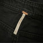 Free People black denim a line skirt Photo 8