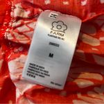 Farm Rio Bright Orange Jungle Floral Tiered Ruffle Mini Skirt Size Medium Photo 12