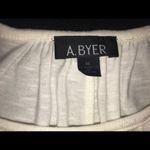 A Byer A. Byer White Shirt with Lace Shoulder Det… Photo 1