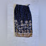 Vintage Paquette Byer California maxi skirt floral black Size M Brown Size M Photo 5
