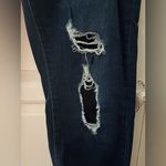a.n.a  Patched Distressed Blue Jeans Photo 3