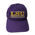 The game Louisiana State University Tigers classic 3 bar adjustable strap hat Purple Photo 0
