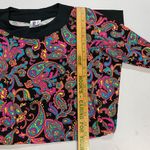B Skinz Women's Multicolor Paisley Print Crew Neck Long Sleeves Dress Size XS Photo 4