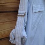 NWOT Acler Striped Wrap Shirt Top Gray Size 8 Photo 3