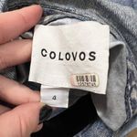 Colovos Blue Printed ‘Denim’ Silk Dress Size 4 US $798 Photo 8