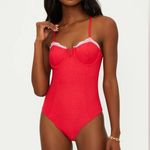 Beach Riot Scarlet One Piece Holly Jolly, Size Medium, $178 Photo 0