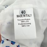 Hadleigh’s Cotton Blue Strawberry Print Mini Skirt Size 6 White Photo 7