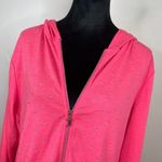 Juicy Couture 90s Y2K Style Pink Studded Hoodie Zip Up Sweatshirt Photo 3