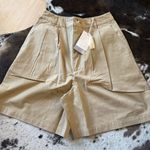 DOEN Danette Shorts In Desert Size 00 NWT Preppy Cotton Tan Photo 2
