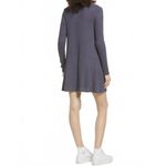 Lulus Sweet Comfort Long Sleeve Swing Sweater Dress Heather Navy XS Photo 6