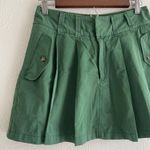 Free People Pleats To Meet You Cotton Miniskirt Black Forest Size 0 NWT Photo 10