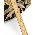 H&M Womens Professional Blouse Size 2 Black Floral Button Front Long Sleeve Top Photo 5