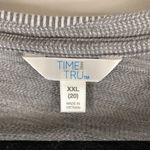 Time And Tru Womens Grey Striped Heather Dress Tie Knot Front XXL (20) Photo 2