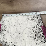 Lucky in Love City Graffiti Splatter Ruched Tennis Skirt Skort White Purple XS Photo 8