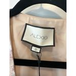 Alexis Abessa Metallic Paisley Wrap Ruffle Midi Dress Blue Gold S NWT Photo 4