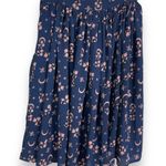 Collectif London Skirt Jasmine Moonflower Floral Blue Size Small 6 A Photo 2