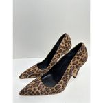 Good American  Pumps Size 5.5E Leather Pointed Toe Leopard Print Slip On Heels Photo 1