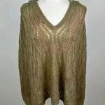 a.n.a  Tan Knit Poncho Sweater Size S/M Photo 0