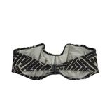 Fantasie Bikini Top Women 38DD San Marino Twist Bandeau Gray Underwire Geometric Size undefined Photo 3